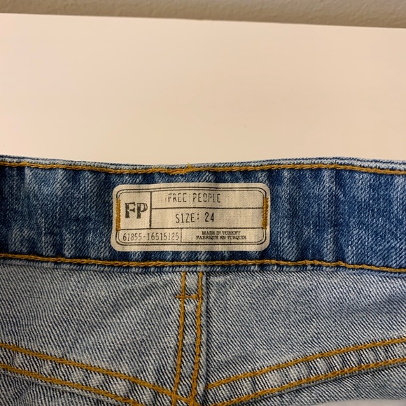 NWT Free People Womens Embroidered Denim Skirt - Picture 5 of 5